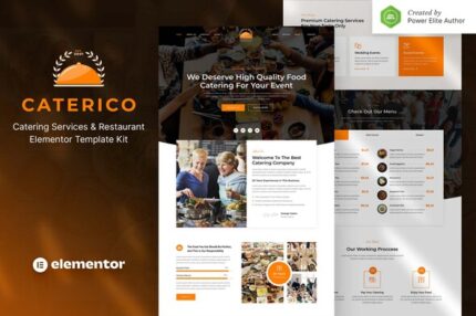 Caterico – Catering Services & Restaurant Elementor Template Kit