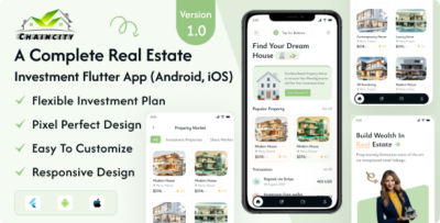 ChainCity - Real Estate Investment Flutter App ( Android,IOS )