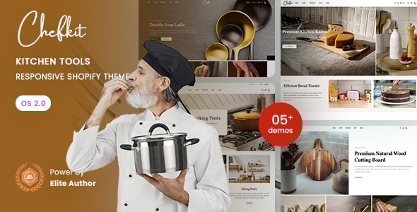 ChefKit - Kitchen Tools Responsive Shopify 2.0 Theme ChefKit - Kitchen Tools Responsive Shopify 2.0 Theme