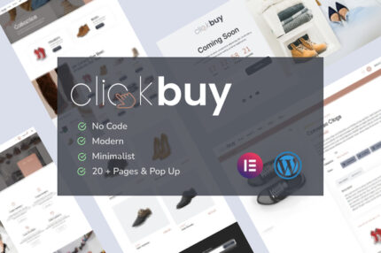 Clickbuy - Shoe Store WooCommerce Elementor Template Kit