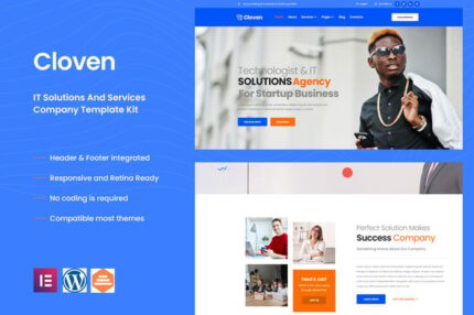 Cloven - IT Solutions & Services Company Elementor Template Kit