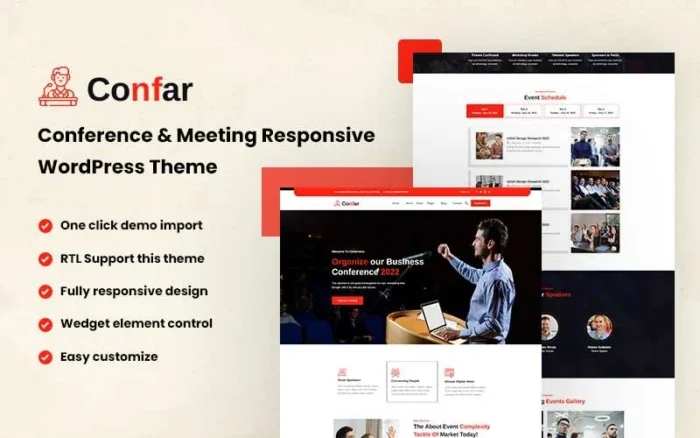 Confar - Conference WordPress Theme