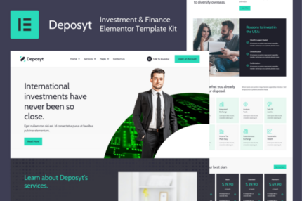 Deposyt - Investment & Finance Elementor Template Kit