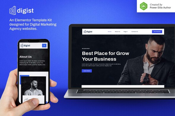 Digist - Digital Marketing Agency Elementor Template Kit Digist - Digital Marketing Agency Elementor Template Kit