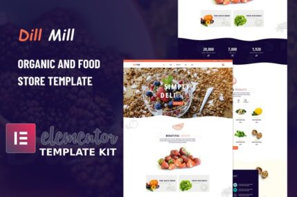 Dillmill - Organic Food Store Elementor Template Kit