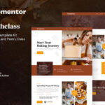 Doughclass – Baking & Pastry Class Elementor Template Kit