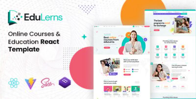 Edulerns - Education Courses React Template