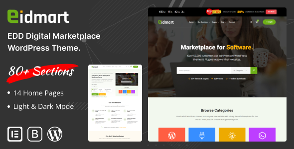 Eidmart Digital Marketplace WordPress Theme Eidmart Digital Marketplace WordPress Theme