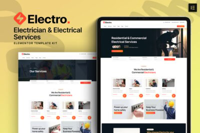 Electo - Electricity Services Elementor Template Kit