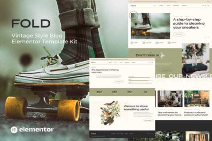 Fold - Vintage Style Blog Elementor Template Kit