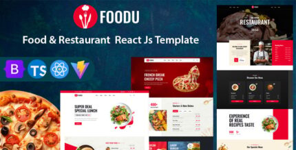 Foodu - Food and Restaurant React Js Template