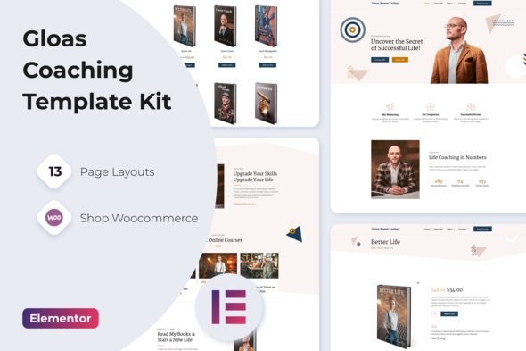Gloas - Life Coach Online Courses Elementor Template Kit Gloas - Life Coach Online Courses Elementor Template Kit