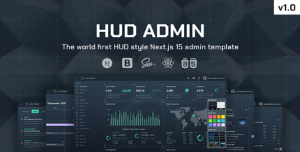 HUD - Next.js 15 Bootstrap Admin Template