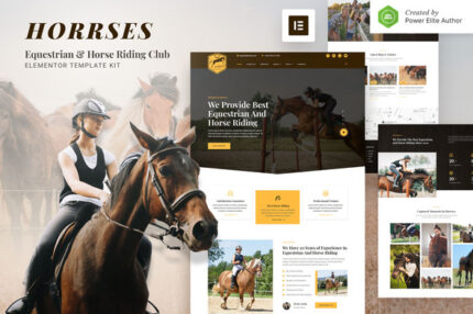 Horrses – Equestrian & Horse Riding Club Elementor Template Kit