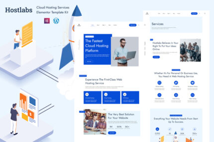 Hostlabs - Cloud Hosting Services Elementor Template Kit