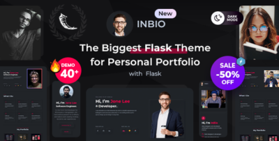 InBio - Personal Portfolio Flask Template