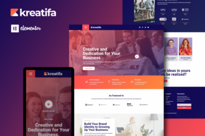 Kreatifa - Creative Digital Agency Elementor Template Kit