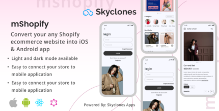 MShopify - Complete app using react native shopify + graphQL