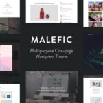 Malefic One Page Responsive WordPress Theme v1.0.1