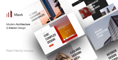 Moork - Architecture & Interior Design React NextJS Template