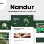 Nandur - Enviromental Elementor Template Kit