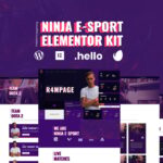 Ninja - Esports & Gaming Elementor Template Kit