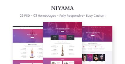 Niyama Multipurpose Yoga & Gym, Dance HTML And Bootstrap Templates