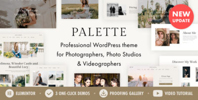 Palette - Photographer Portfolio WordPress