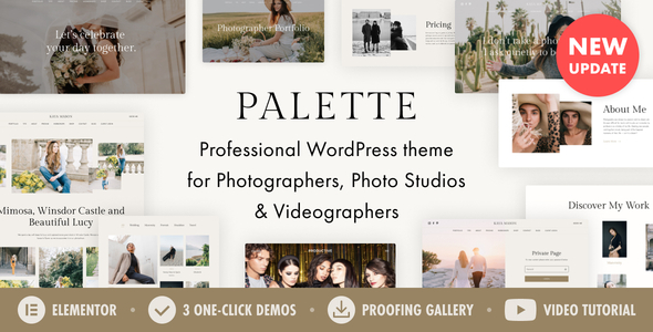 Palette - Photographer Portfolio WordPress Palette - Photographer Portfolio WordPress