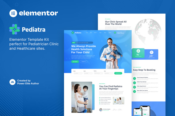 Pediatra - Pediatrician Clinic & Healthcare Elementor Template Kit Pediatra - Pediatrician Clinic & Healthcare Elementor Template Kit