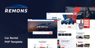 Remons - Car Rental PHP Template