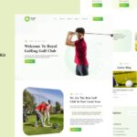 Royal Golfing - Golf Club Ready to Use Elementor Template Kit