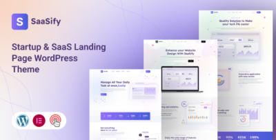 Saasify - Startup & SaaS Landing Page WordPress Theme