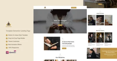 Salvation - Church Elementor Landing Page Template