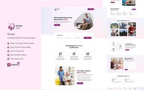 Senior Shield - Home Care Services Ready to use Elementor Landing Page Template