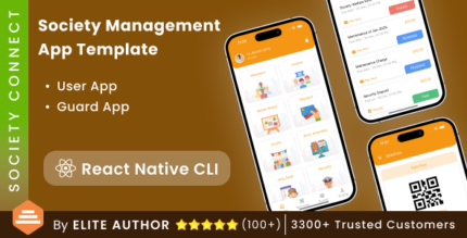 Society Management User App + Guard App Security App Building Management App React Native CLI