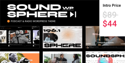 SoundSphere - Podcast & Radio WordPress Theme