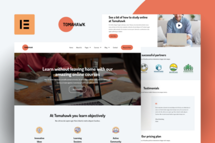 Tomahawk - Online Courses Elementor Template Kit