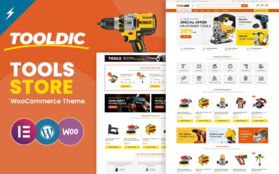 Tooldic Power Equipment Tools and Auto Parts WooCommerce Theme