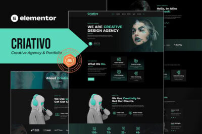 VeeFolio - Agency Portfolio Elementor Template Kit(m)