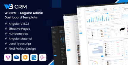 W3CRM - Angular Admin Dashboard Template