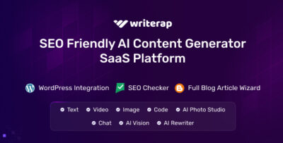 Writerap - AI Content Generator with SEO Optimizer SaaS Application