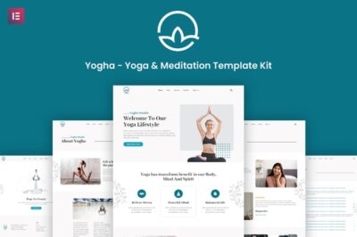 Yoga Meditation - Health and Fitness - Ready to Use Elementor Kit(m)