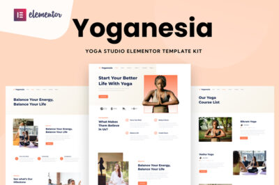 Yoganesia - Yoga Training Elementor Template Kit