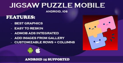 Android IOS Jigsaw Puzzle - Unity 6 Game Source Code Admob Ads Integrated, Best Graphics Puzzle Game