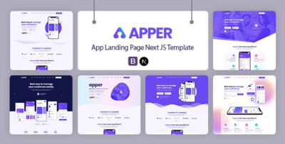 apper app landing page next js template