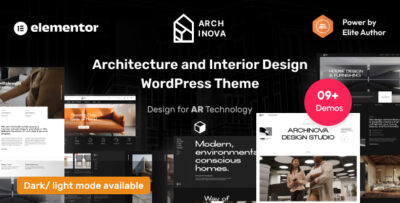 archinova architecture interior design wordpress theme