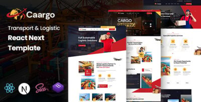 caargo transport logistics react next template