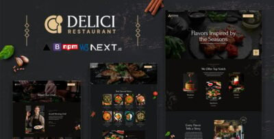 delici restaurant next js template