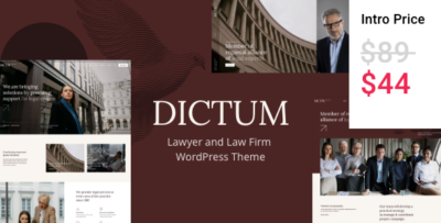 dictum lawyer and law firm wordpress theme